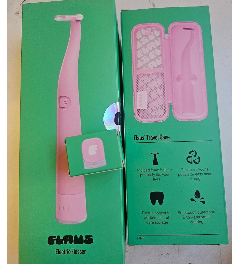 Floss Electric Flosser with Travel Case - Pink